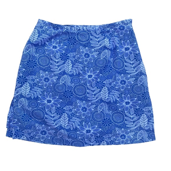 Kim Rogers Dresses & Skirts - Kim Rogers Floral Mini Skirt Blue Skort 8